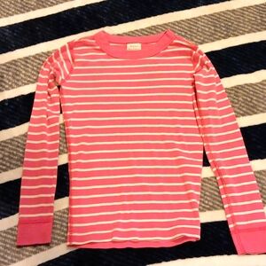 Hanna Anderson Pink and White Stripe Shirt